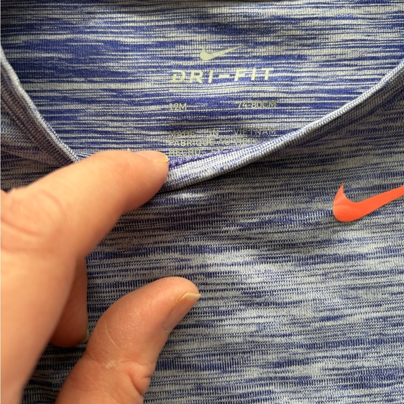 Nike Kids Long Sleeve Tees - Coral and Navy Set of 2 - Picture 5 of 5